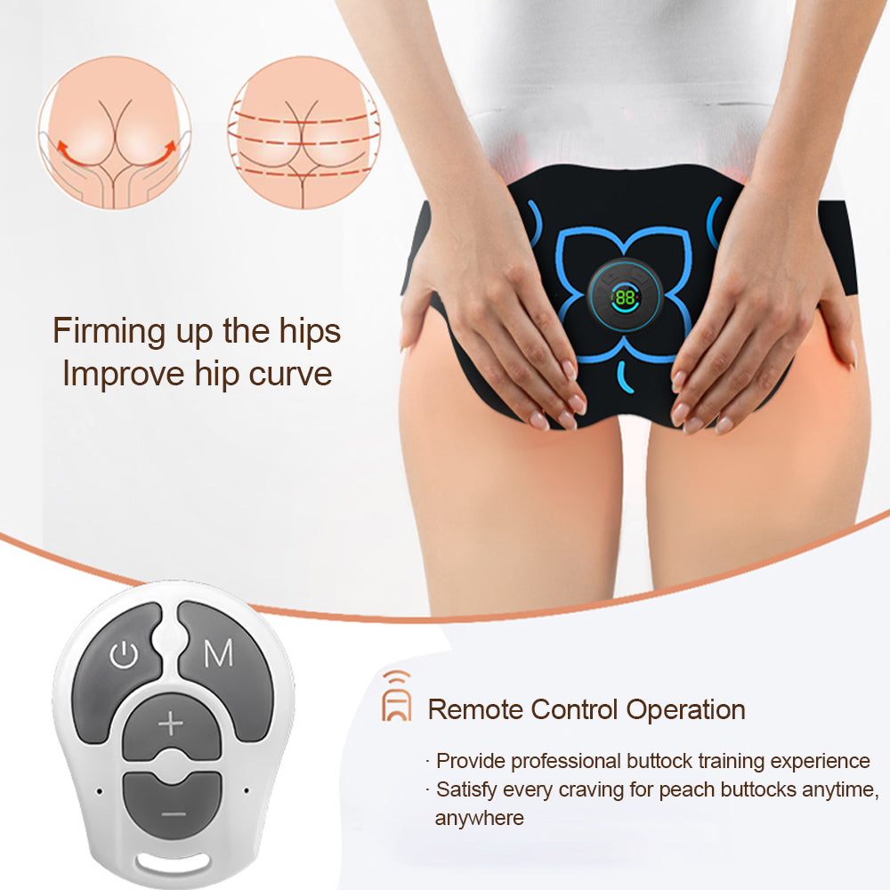 Wireless EMS Hip Trainer & Glute Stimulator – Adjustable Muscle Toning & Massage Pad